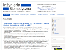 Tablet Screenshot of inzynieria-biomedyczna.com