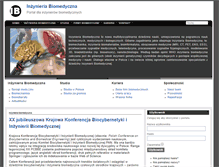 Tablet Screenshot of inzynieria-biomedyczna.com.pl